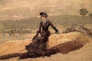 Winslow Homer The woman on the beach Sweden oil painting artist